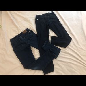 2 pairs soft stretch jeans